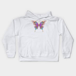 Jewelry Butterfly Peacock Kids Hoodie